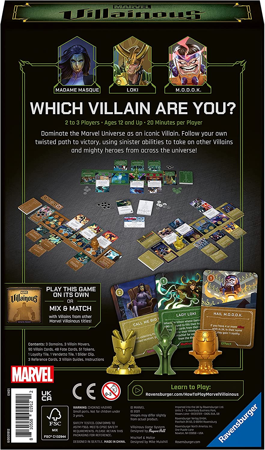 VILLAINOUS - MARVEL - MISCHIEF & MALICE (ENGLISH) VILLAINOUS - MARVEL - MISCHIEF & MALICE (ENGLISH)