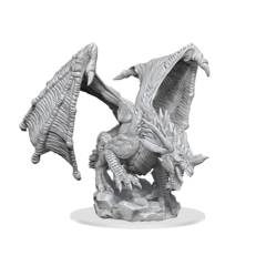 D&D NOLZUR'S MARVELOUS UNPAINTED MINIATURES - YOUNG BLUE DRAGON