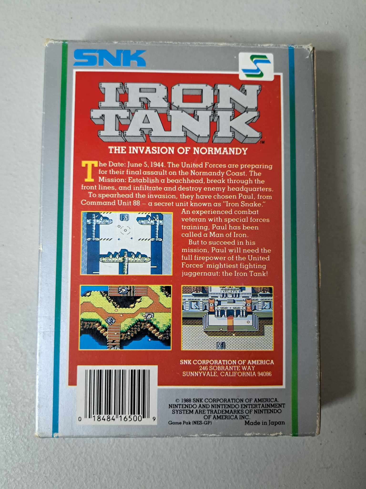 NINTENDO - IRON TANK - COMPLETE IN BOX (01)