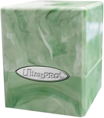 ULTRA PRO - SATIN CUBE - MARBLE  LIME GREEN & WHITE (100+)