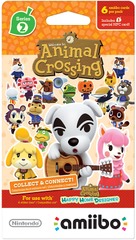 AMIIBO - ANIMAL CROSSING CARDS - PACK OF 6 CARDS - SERIES 2