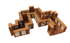 WARLOCK TILES  -  TOWN & VILLAGE  -  STRAIGHT WALLS EXPANSION