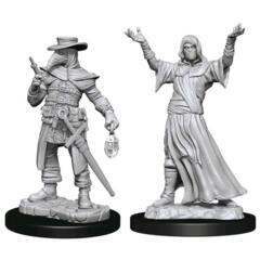 D&D NOLZUR'S MARVELOUS UNPAINTED MINIATURES - PLAGUE DOCTOR & CULTIST