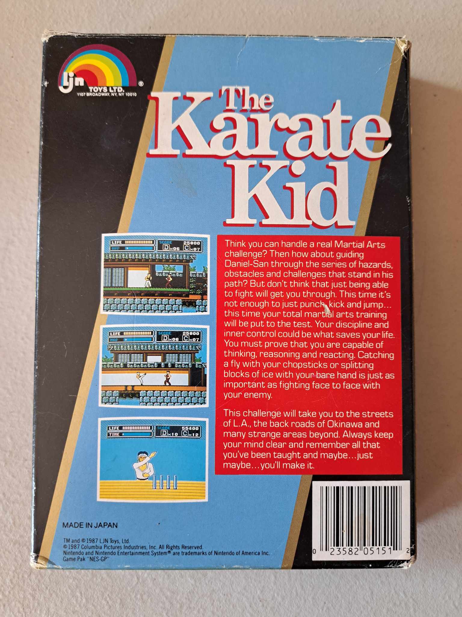 NINTENDO - THE KARATE KID - COMPLETE IN BOX (01)