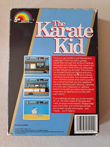 NINTENDO - THE KARATE KID - COMPLETE IN BOX (01)