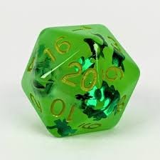 ROLE 4 INITIATIVE - LIT LEPRECHAUN (GLOW IN THE DARK) - XL D20