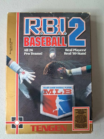 NINTENDO - RBI BASEBALL 2 - COMPLETE IN BOX (01)