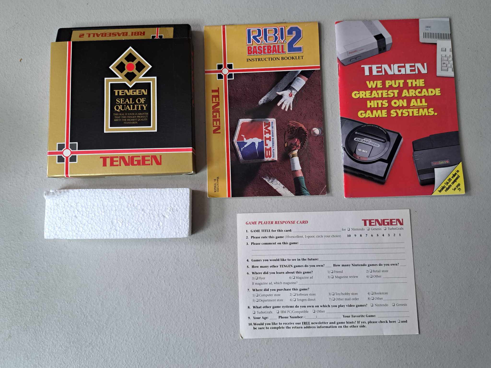 NINTENDO - RBI BASEBALL 2 - COMPLETE IN BOX (01)