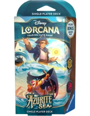 DISNEY LORCANA - AZURITE SEA - STARTER DECK - JIM HAWKINS & TIGGER - AMBER/RUBY (ENGLISH)