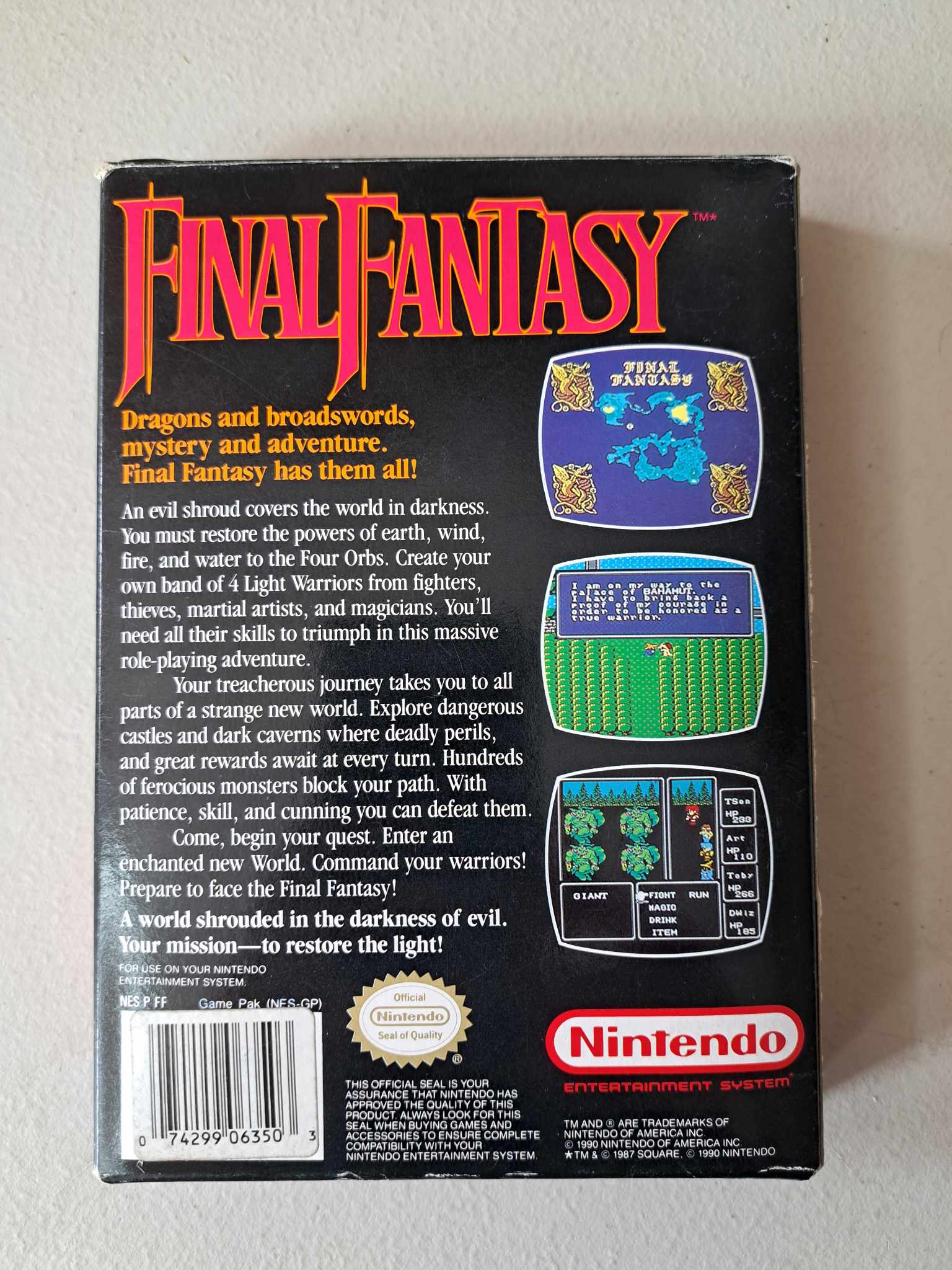 NINTENDO - FINAL FANTASY - COMPLETE IN BOX (01)