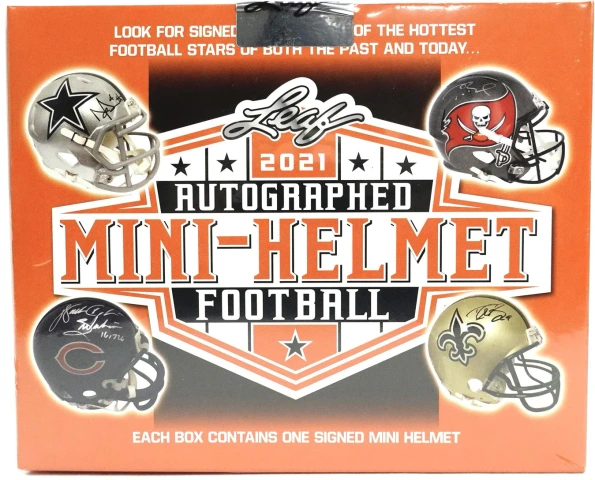 LEAF - AUTOGRAPHED MINI-HELMET FOOTBALL 2021
