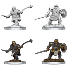 D&D NOLZUR'S MARVELOUS UNPAINTED MINIATURES - WAVE 16 - DWARF FIGHTER FEMALE