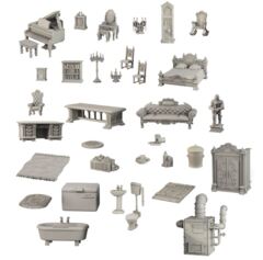 DÉCORS MINIATURES  -  TERRAIN CRATE  -  GOTHIC MANOR