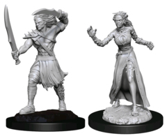 MAGIC THE GATHERING UNPAINTED MINIATURES  -  VAMPIRE LACERATOR & VAMPIRE HEXMAGE