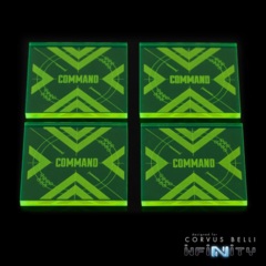 New GN-CT4 Green Command Tokens (4)