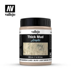 NEW 26810 Light Brown Thick Mud Texture Paint 200ml