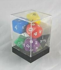 06034 Jumbo 28mm Dice Set Multi-Colored CUBE