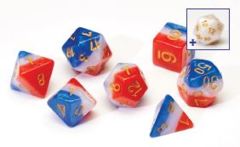 Dice Set - Red White & Blue