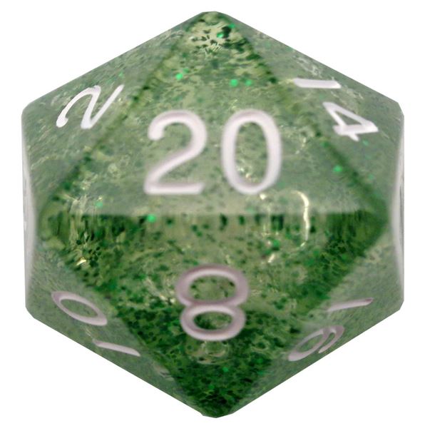 35mm Dice Ethereal Green