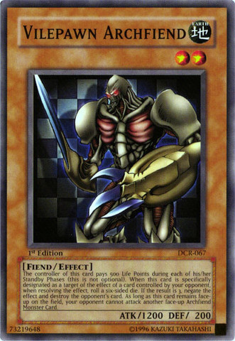 Vilepawn Archfiend - DCR-067 - Common - 1st Edition