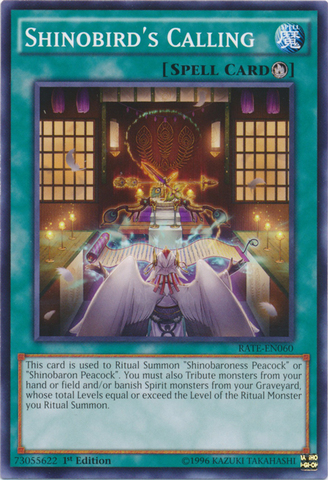 Shinobirds Calling - RATE-EN060 - Common - Unlimited Edition