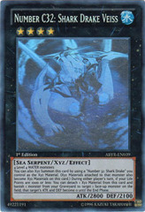 Number C32: Shark Drake Veiss - ABYR-EN039 - Ghost Rare - 1st Edition