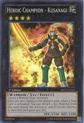 Heroic Champion - Kusanagi - ABYR-EN043 - Super Rare - 1st Edition