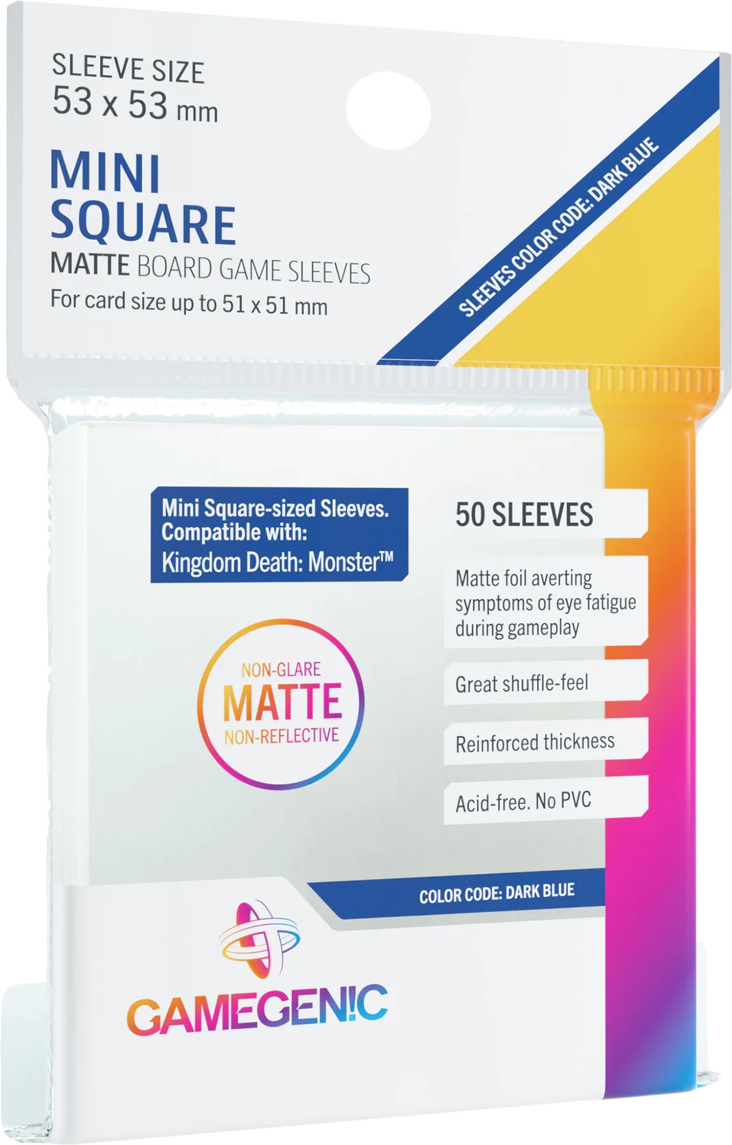 Gamegenic - Mini Square Matte Board Game Sleeves