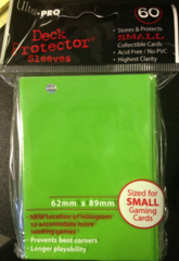 Ultra Pro 60ct Yugioh Sized Sleeves - Light Green