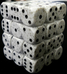 36 Artic Camo Speckled D6 Dice Block