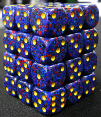 36 Twilight Speckled 12mm D6 Dice Block - CHX25966
