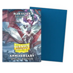 Dragon Shield - Blue Silver - 25th Special Edition - Matte Dual Sleeves - Standard Size