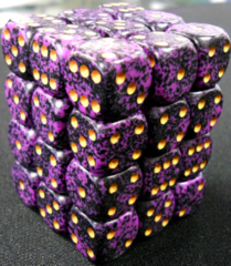 36 Hurricane Speckled 12mm D6 Dice Block