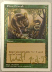 Giant Growth - Artist Signed/Altered