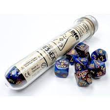 7-Die Set: Lustrous-Azurite/Gold with Luminary - CHX30055