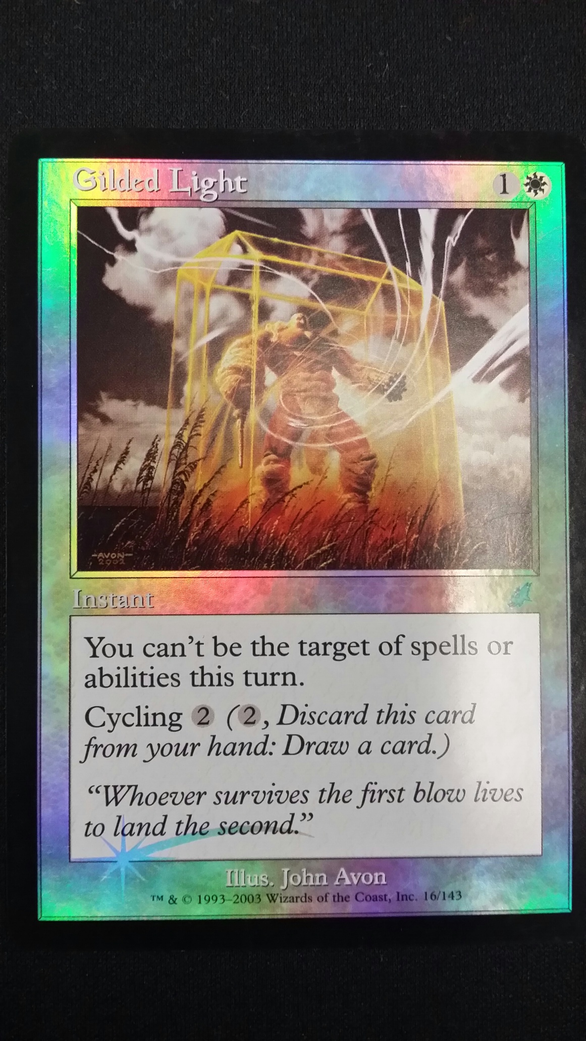 Gilded Light- Onslaught Foil- Misprint