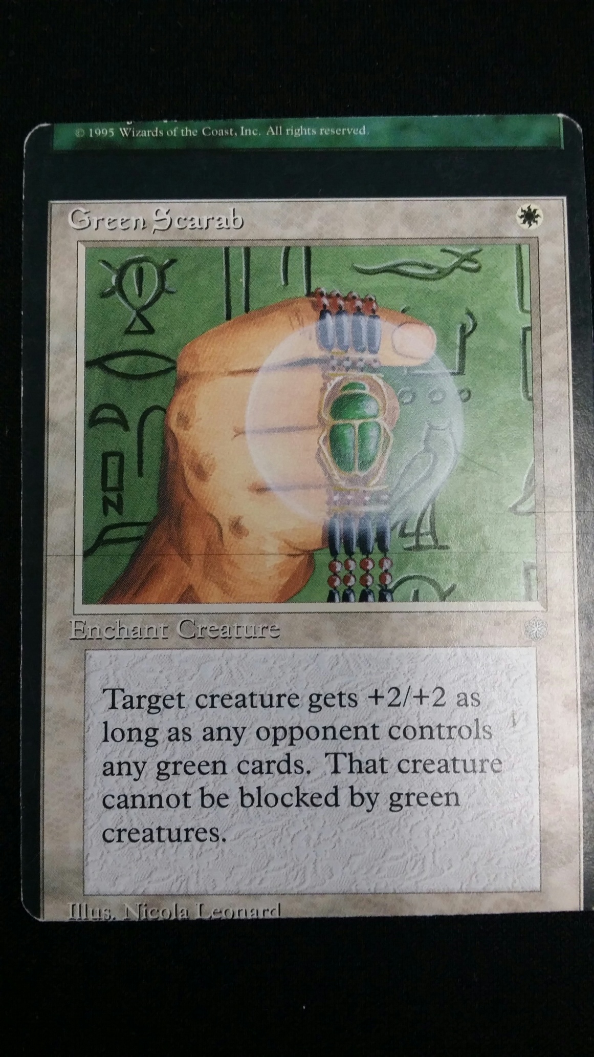 Green Scarab- Ice Age- Miscut