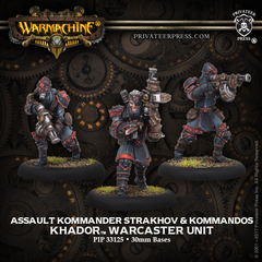 Warmachine: Khador Assault Kommander Strakov Warcaster Unit (metal)