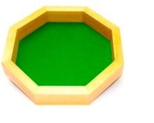 10 Wood Dice Tray