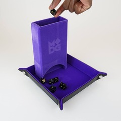 FOLD UP DICE TOWER - Purple