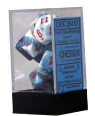 7 Die Set Gemini Astral Blue-White w/Red CHX 26457