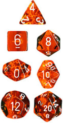 7 Die Set Translucent Orange w/White CHX 23073