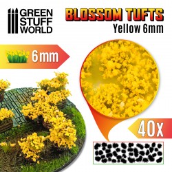 Blossom Tufts - Yellow 6mm