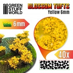 Blossom Tufts - Yellow 6mm