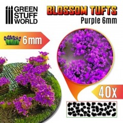 Blossom Tufts - Purple 6mm