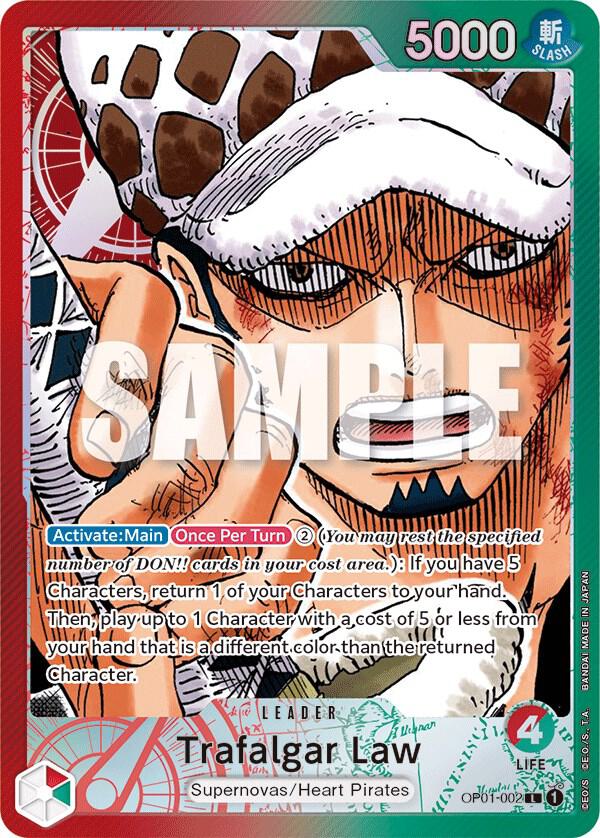 Trafalgar Law - OP01-002 - L - Parallel Art - Foil