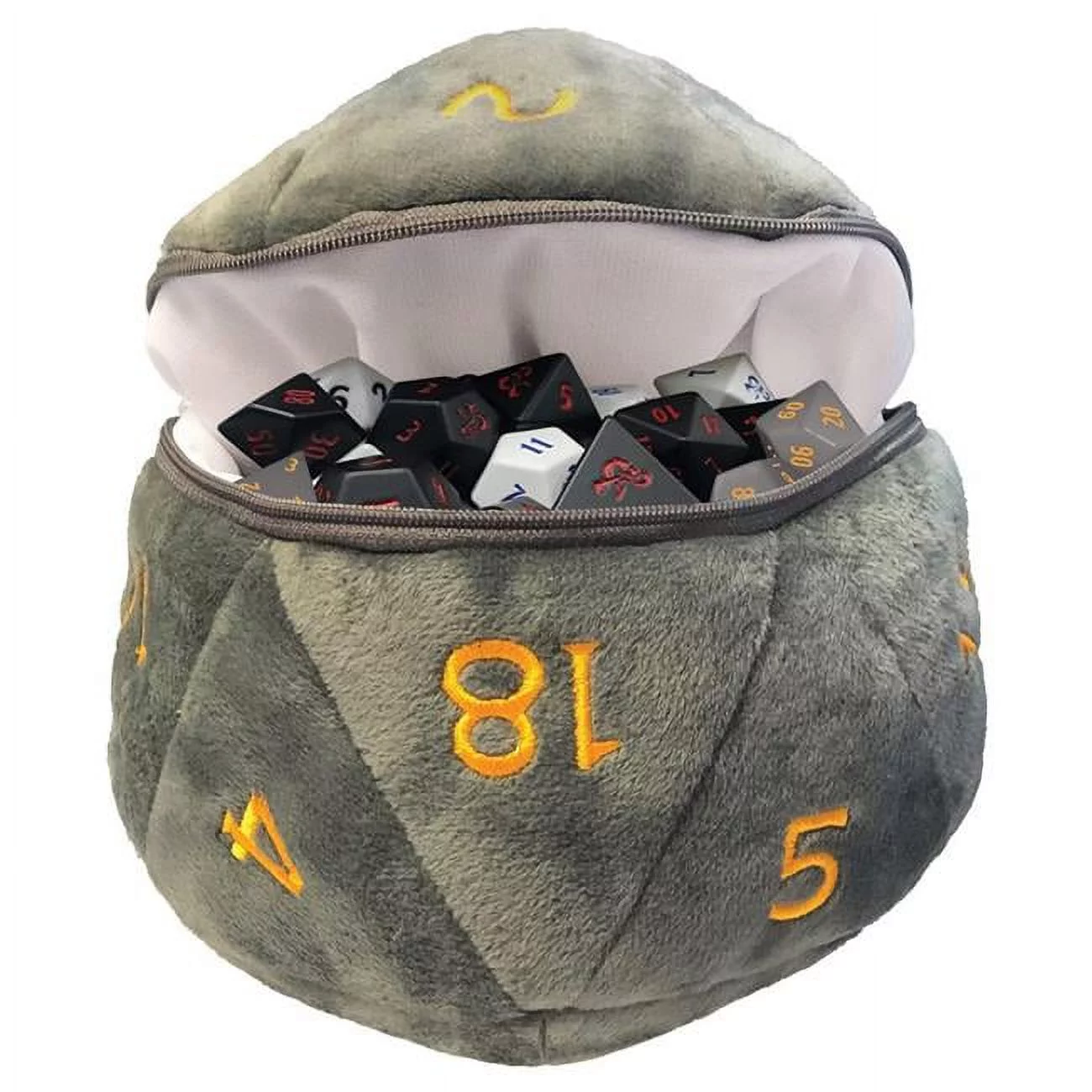 D20 Plush Dice Bag