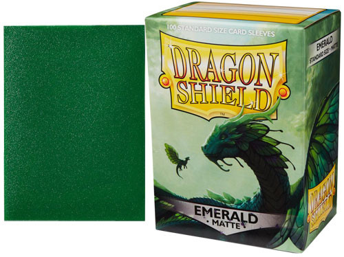 Dragon Shield Box of 100 in Matte Emerald