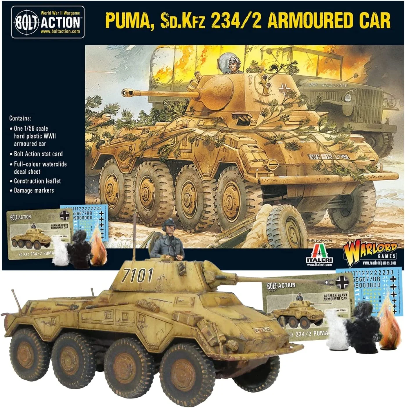 Bolt Action Puma SD.KFZ 234/2 Armoured Car