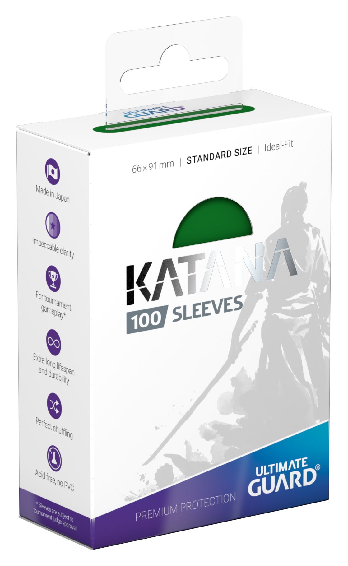 Ultimate Guard Green Katana Sleeves